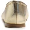 image:imageFEVERSOLE Womens Soft Cushion Comfort Round Toe Metal Trim Fashion Ballet Flats Walking ShoesGold Grain Vegan Leather