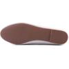 image:imageFEVERSOLE Womens Soft Cushion Comfort Round Toe Metal Trim Fashion Ballet Flats Walking ShoesWhite Grain Pu