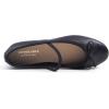 image:imageFEVERSOLE Womens Soft Cushion Padded Comfort Round Toe Mary Jane Elastic Fashion Ballet Flats Walking ShoesBlack Vegan Leather Mary Jane With Canvas Lining