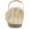 image:imageFEVERSOLE Womens Soft Cushion Padded Comfort Round Toe Mary Jane Elastic Fashion Ballet Flats Walking ShoesGold Vegan Leather Mary Jane With Canvas Lining