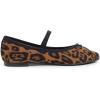 image:imageFEVERSOLE Womens Soft Cushion Padded Comfort Round Toe Mary Jane Elastic Fashion Ballet Flats Walking ShoesLeopard Faux Suede Mary Jane With Canvas Lining