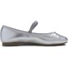 image:imageFEVERSOLE Womens Soft Cushion Padded Comfort Round Toe Mary Jane Elastic Fashion Ballet Flats Walking ShoesSilver Vegan Leather Mary Jane With Canvas Lining