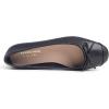 image:imageFEVERSOLE Womens Square Toe Fashion Bow Tie Dress Slip On Ballet FlatsBlack Plain Toe Cap