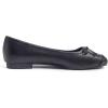 image:imageFEVERSOLE Womens Square Toe Fashion Bow Tie Dress Slip On Ballet FlatsBlack Plain Toe Cap