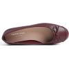 image:imageFEVERSOLE Womens Square Toe Fashion Bow Tie Dress Slip On Ballet FlatsBurgundy Plain Toe Cap