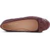 image:imageFEVERSOLE Womens Square Toe Fashion Bow Tie Dress Slip On Ballet FlatsBurgundy Quilted Toe Cap