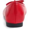 image:imageFEVERSOLE Womens Square Toe Fashion Bow Tie Dress Slip On Ballet FlatsRed Plain Toe Cap