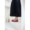 image:imageFEVERSOLE Womens Square Toe Fashion Bow Tie Dress Slip On Ballet FlatsRed Quilted Toe Cap