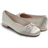 image:imageFEVERSOLE Womens Square Toe Low Heel Flats Silky Soft Elegant Shiny Dress Pump ShoesBeige Satin