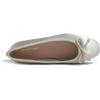 image:imageFEVERSOLE Womens Square Toe Low Heel Flats Silky Soft Elegant Shiny Dress Pump ShoesBeige Satin