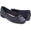 image:imageFEVERSOLE Womens Square Toe Low Heel Flats Silky Soft Elegant Shiny Dress Pump ShoesBlack Satin