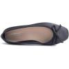 image:imageFEVERSOLE Womens Square Toe Low Heel Flats Silky Soft Elegant Shiny Dress Pump ShoesBlack Satin