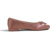 image:imageFEVERSOLE Womens Square Toe Low Heel Flats Silky Soft Elegant Shiny Dress Pump ShoesEarthy Pink Satin