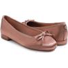 image:imageFEVERSOLE Womens Square Toe Low Heel Flats Silky Soft Elegant Shiny Dress Pump ShoesEarthy Pink Satin