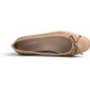 image:imageFEVERSOLE Womens Square Toe Low Heel Flats Silky Soft Elegant Shiny Dress Pump ShoesLight Camel Satin