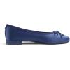 image:imageFEVERSOLE Womens Square Toe Low Heel Flats Silky Soft Elegant Shiny Dress Pump ShoesNavy Satin