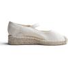 image:imageFeversole Close Toe Hand Stitching Espadrilles Womens Comfort Breathable Ankle Strap Low Heel WedgeBeige Linen Jute Mary Jane