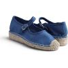 image:imageFeversole Close Toe Hand Stitching Espadrilles Womens Comfort Breathable Ankle Strap Low Heel WedgeDenim Canvas Jute Mary Jane