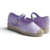 image:imageFeversole Close Toe Hand Stitching Espadrilles Womens Comfort Breathable Ankle Strap Low Heel WedgeLilac Linen Jute Mary Jane
