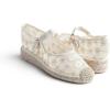 image:imageFeversole Crochet Mesh Hand Stitching Espadrilles Womens Comfort Breathable Ankle Strap Low Heel WedgeBeige Lace Jute Mary Jane