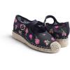image:imageFeversole Crochet Mesh Hand Stitching Espadrilles Womens Comfort Breathable Ankle Strap Low Heel WedgeBlack Embroidery Jute Mary Jane
