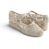 image:imageFeversole Crochet Mesh Hand Stitching Espadrilles Womens Comfort Breathable Ankle Strap Low Heel WedgeDark Beige Crochet Jute Mary Jane
