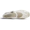 image:imageFeversole Crochet Mesh Hand Stitching Espadrilles Womens Comfort Breathable Ankle Strap Low Heel WedgeIvory Crochet Jute Mary Jane