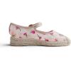 image:imageFeversole Crochet Mesh Hand Stitching Espadrilles Womens Comfort Breathable Ankle Strap Low Heel WedgeNude Embroidery Jute Mary Jane