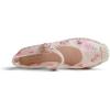 image:imageFeversole Crochet Mesh Hand Stitching Espadrilles Womens Comfort Breathable Ankle Strap Low Heel WedgeNude Embroidery Jute Mary Jane