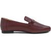 image:imageFeversole Womens Fashion Trim Deco Loafer SlippersBar Trim Burgundy Plain Vegan Leather