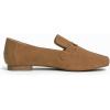 image:imageFeversole Womens Fashion Trim Deco Loafer SlippersBar Trim Camel Nubuck Vegan Leather