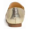 image:imageFeversole Womens Fashion Trim Deco Loafer SlippersBar Trim Gold Grain Vegan Leather