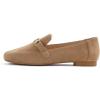 image:imageFeversole Womens Fashion Trim Deco Loafer SlippersBar Trim Light Camel Faux Suede