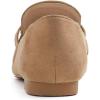 image:imageFeversole Womens Fashion Trim Deco Loafer SlippersBar Trim Light Camel Faux Suede