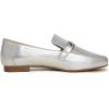 image:imageFeversole Womens Fashion Trim Deco Loafer SlippersBar Trim Silver Grain Vegan Leather