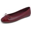 Burgundy Patent Toe Cap