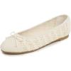 Cream White Raffia Toe Cap