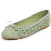Green Raffia Toe Cap