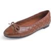 Light Brown Quilted Patent Toe Cap