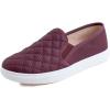 Burgundy Quilted Embossed Vegan Leather