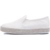 image:imageFEVERSOLE Womens Fashion SlipOn Sneaker Casual Platform Loafers White Silver Rhinestone Shoes Size 85 M US