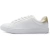 image:imageFEVERSOLE Womens Featured PU Leather Colorful Lace Up Sneaker White Gold Patch Size 85 M US