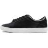 image:imageFEVERSOLE Womens Featured PU Leather Colorful Lace Up SneakerBlack Whitesole Laceup