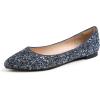 Glitter Night Blue Pointed