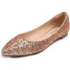 Glitter Rose Gold Pointed