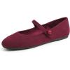 Maryjane Burgundy Red Corduroy