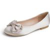 Beige Satin Twist Bow