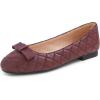 Burgundy Quilted Toe Cap
