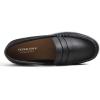 image:imageFEVERSOLE Comfort Womens Leather Daily Loafer Driving Flats Flexible Walking Boat ShoesBlack Vegan Grain Leather