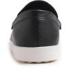 image:imageFEVERSOLE Comfort Womens Leather Daily Loafer Driving Flats Flexible Walking Boat ShoesBlack Vegan Grain Leather